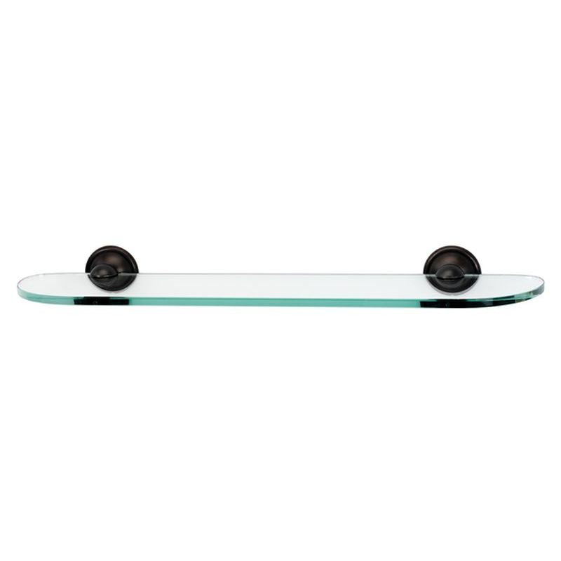 Yale 24" Glass Shelf w/Barcelona Brackets