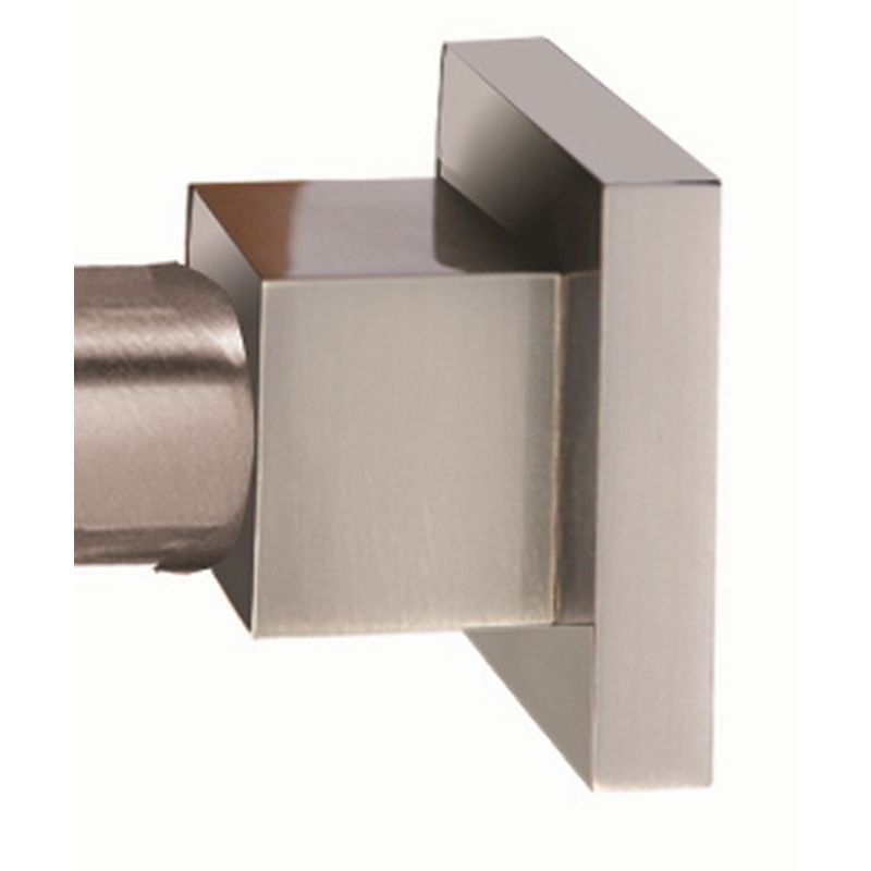 Contemporary II Shower Rod Brackets in Satin Nickel