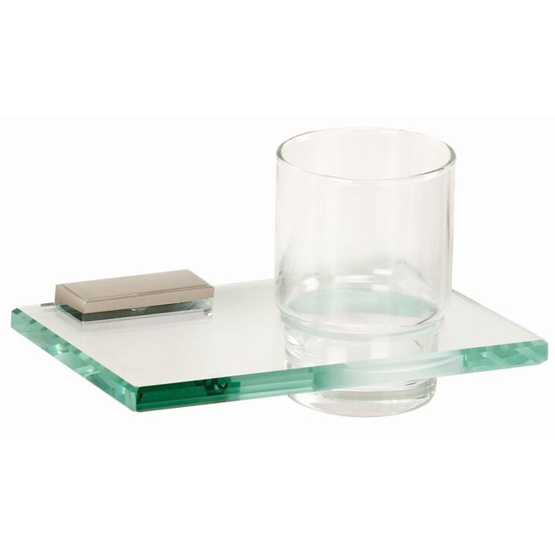 Arch Tumbler Holder w/Tumbler in Satin Nickel