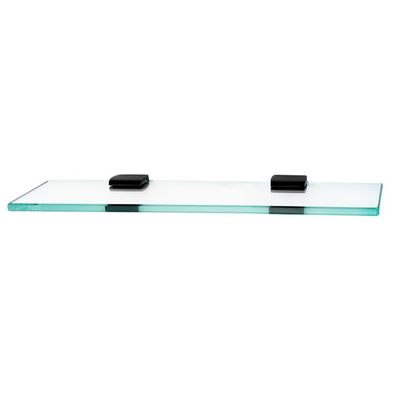 Manhattan 18" Glass Shelf w/Brackets in Bronze