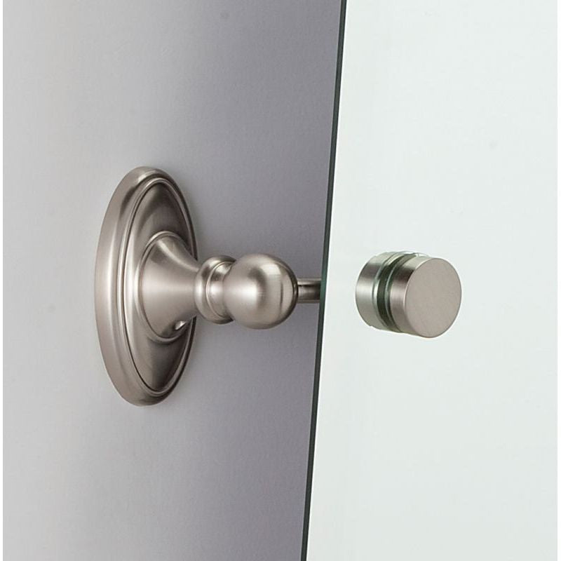 Classic Traditional Adjustable Mirror Brackets Satin Nickel