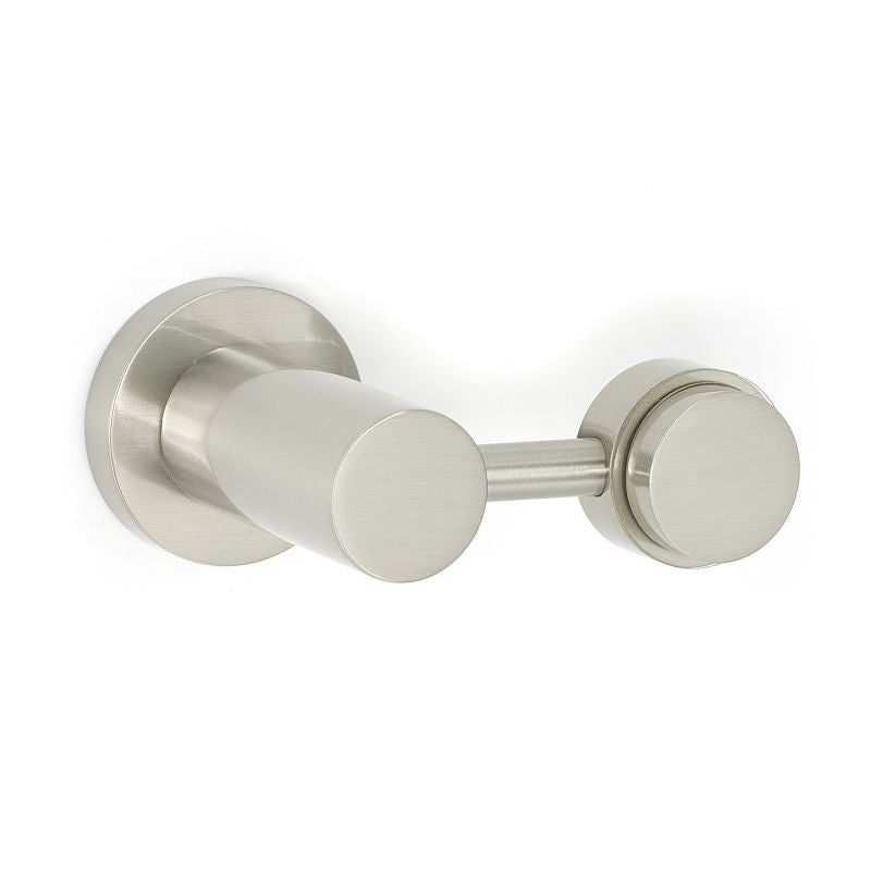 Contemporary I Adjustable Mirror Brackets in Satin Nickel
