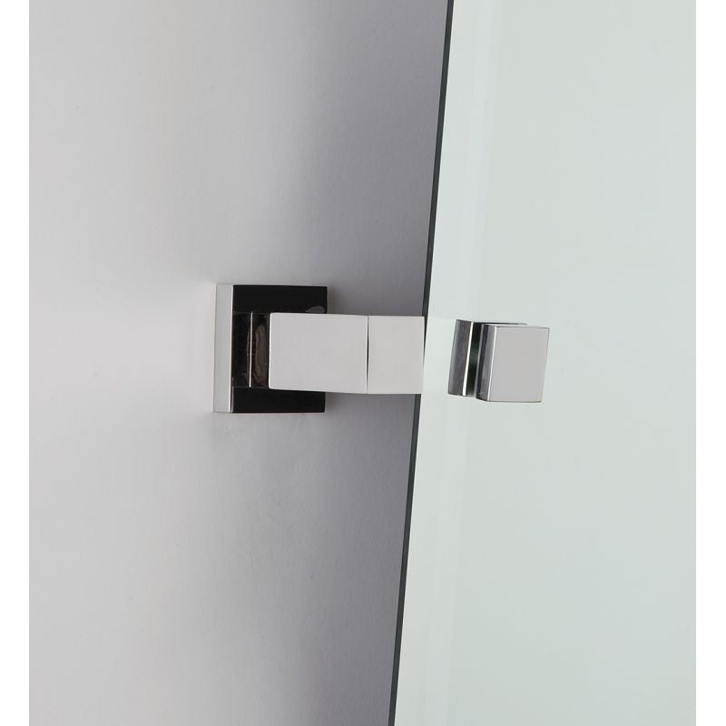 Contemporary II Mirror Brackets in Polished Chrome