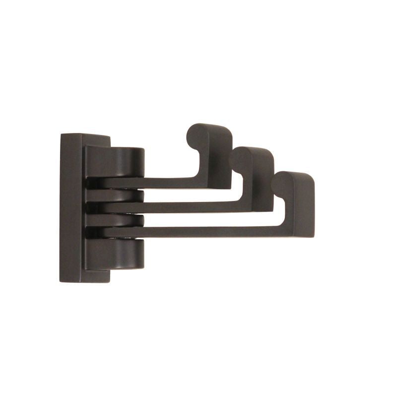 Luna Triple Swivel Robe Hook in Bronze