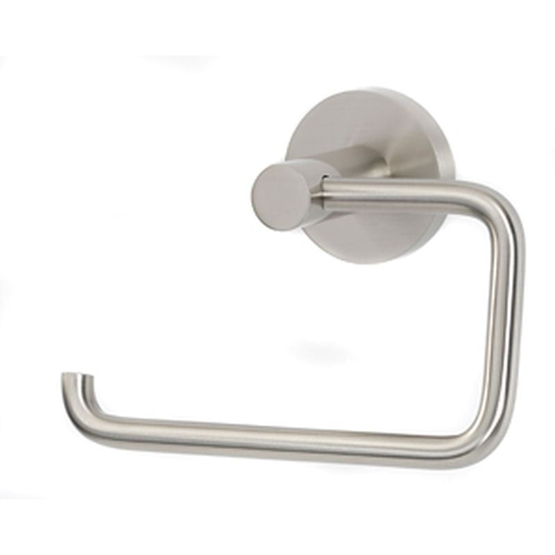Contemporary I Single Post Toilet Paper Holder in Satin Nickel