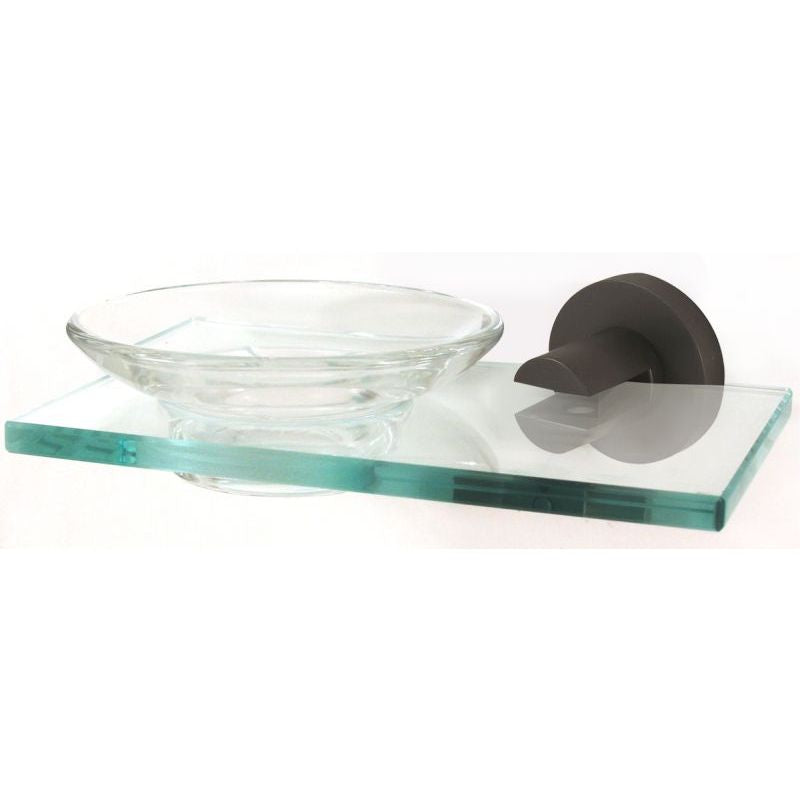 Contemporary I Soap Dish w/Holder in Bronze
