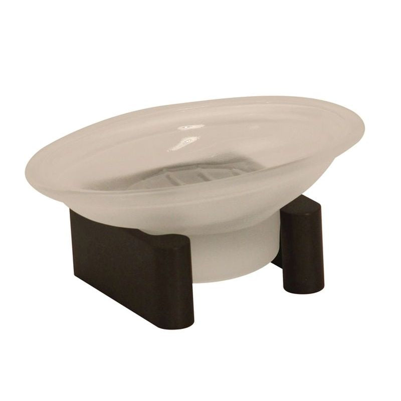 Luna Countertop Soap Dish w/Holder in Bronze