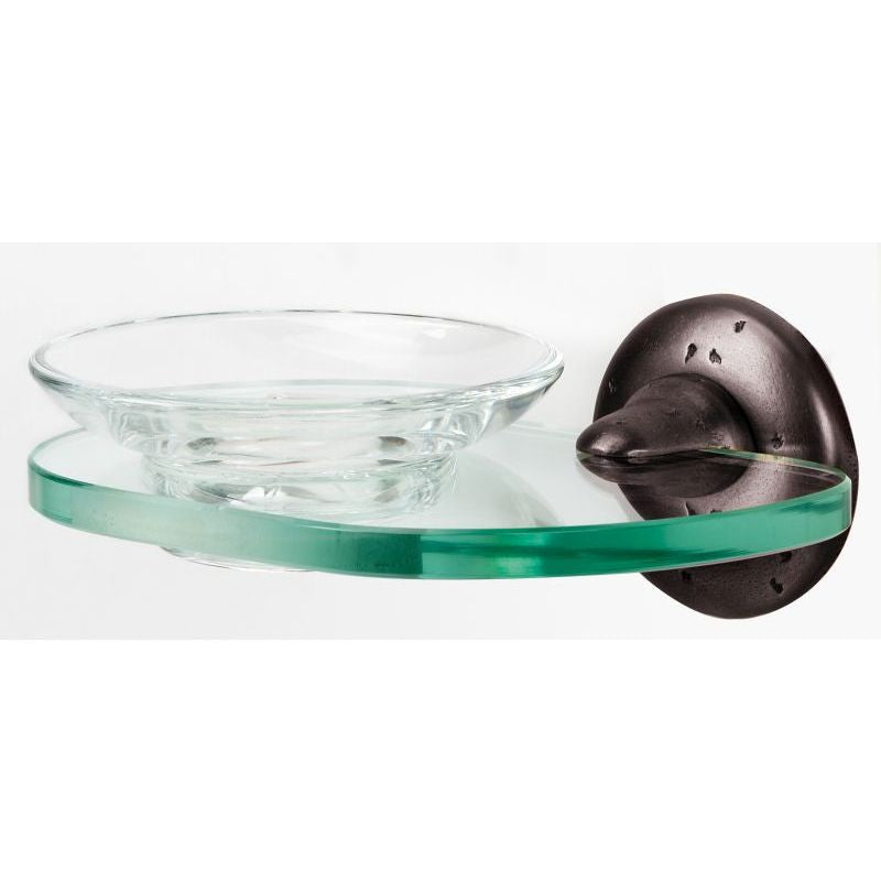 Sierra Soap Dish w/Holder in Dark Bronze