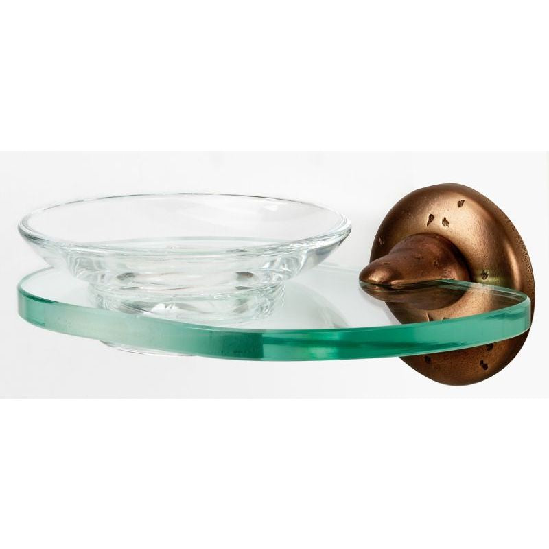 Sierra Soap Dish w/Holder in Rustic Bronze