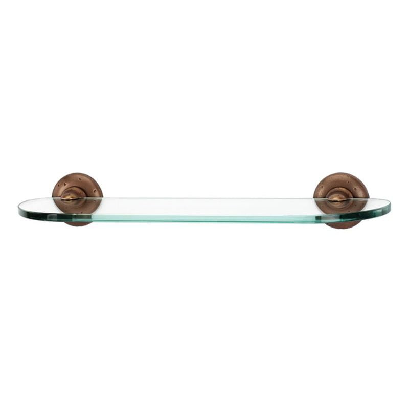 Sierra 18" Glass Shelf w/Brackets in Rust Bronze