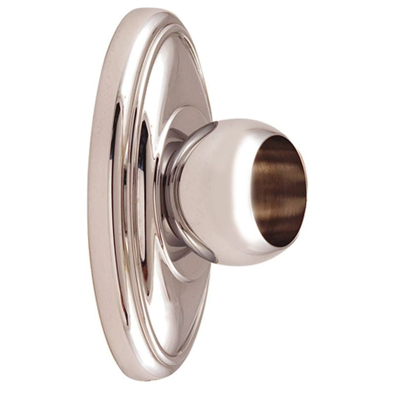Classic Traditional Shower Rod Brackets in Polished Nickel