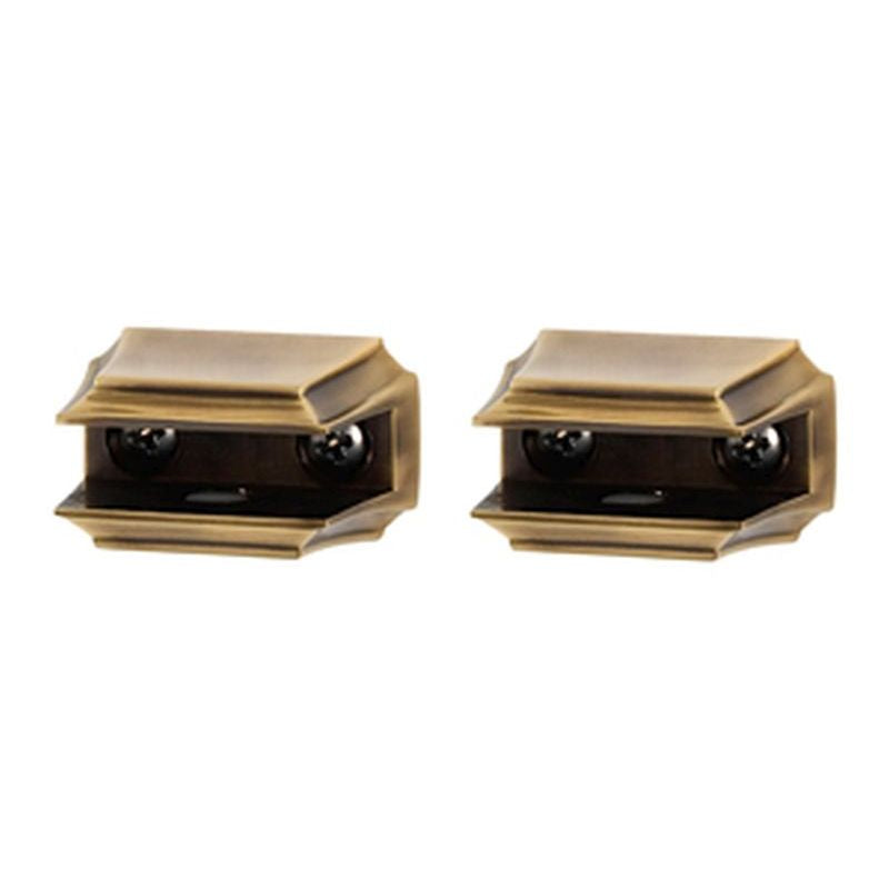 Geometric Shelf Brackets in Polished Antique