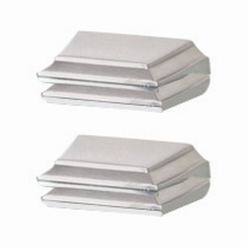Geometric Shelf Brackets in Satin Nickel
