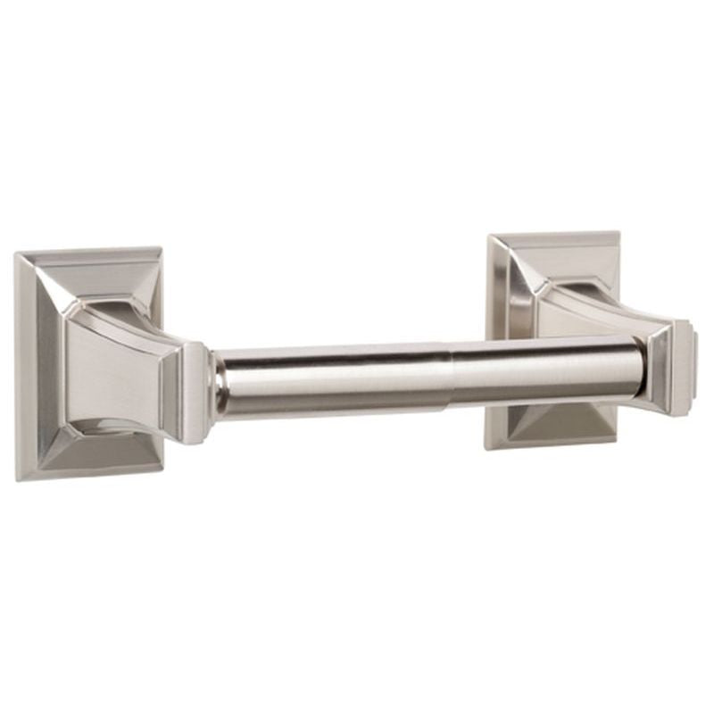 Geometric Toilet Paper Holder in Satin Nickel