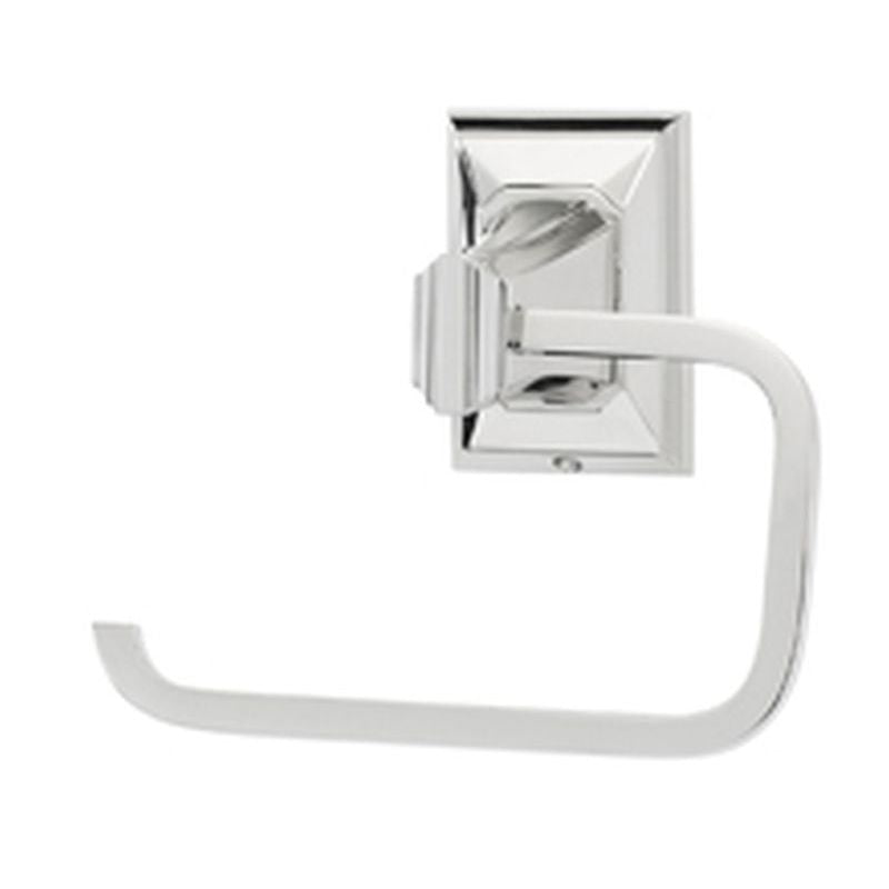 Geometric Single Post Toilet Paper Holder in Polished Chrome