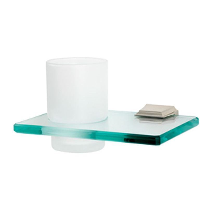Geometric Tumbler Holder w/Tumbler in Polished Nickel