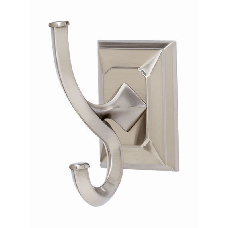 Geometric 4" Robe Hook in Satin Nickel