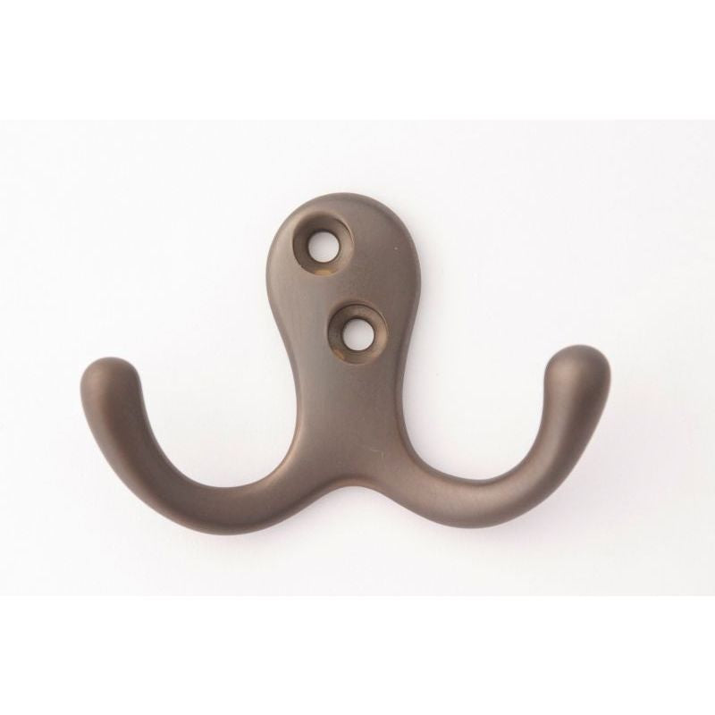 Double Robe Hook in Chocolate Bronze