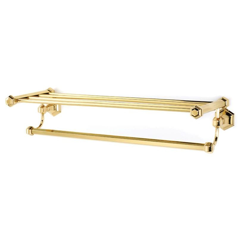 Nicole 24" Towel Rack in Polished Brass
