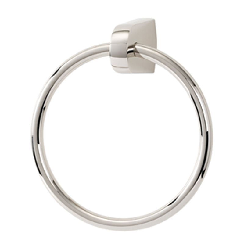 Euro 7" Towel Ring in Polished Nickel