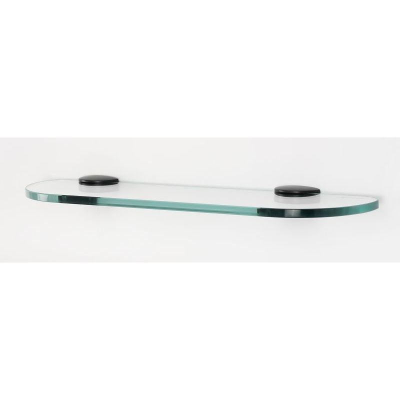 Euro 18" Glass Shelf w/Brackets in Bronze