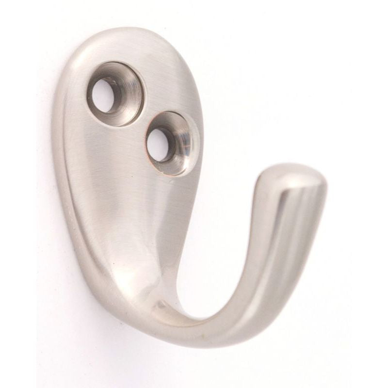 1-3/8" Robe Hook in Satin Nickel