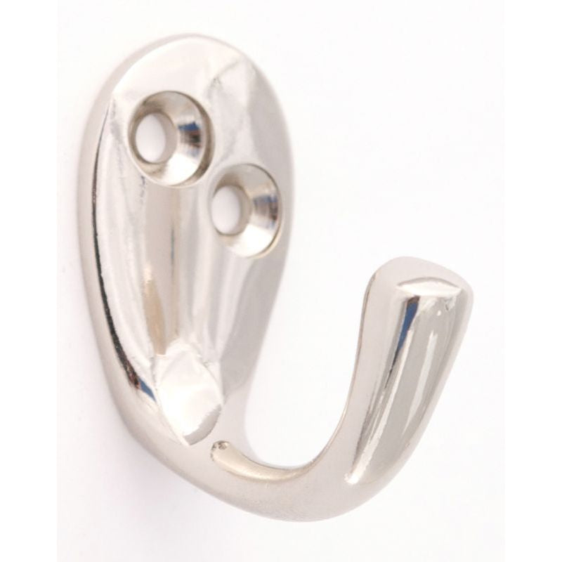 1-3/8" Robe Hook in Polished Nickel