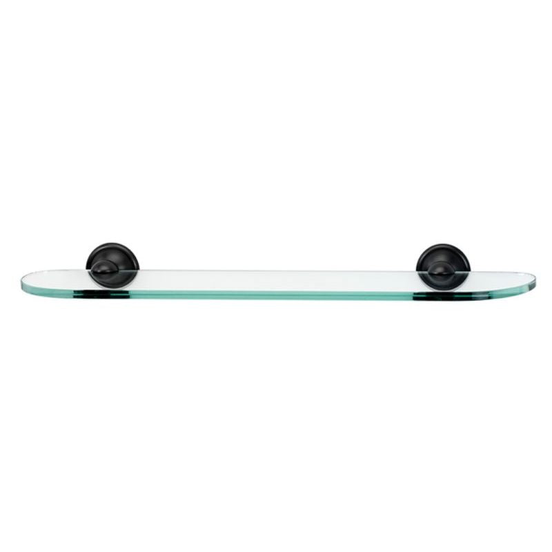 Yale 24" Glass Shelf w/Bronze Brackets