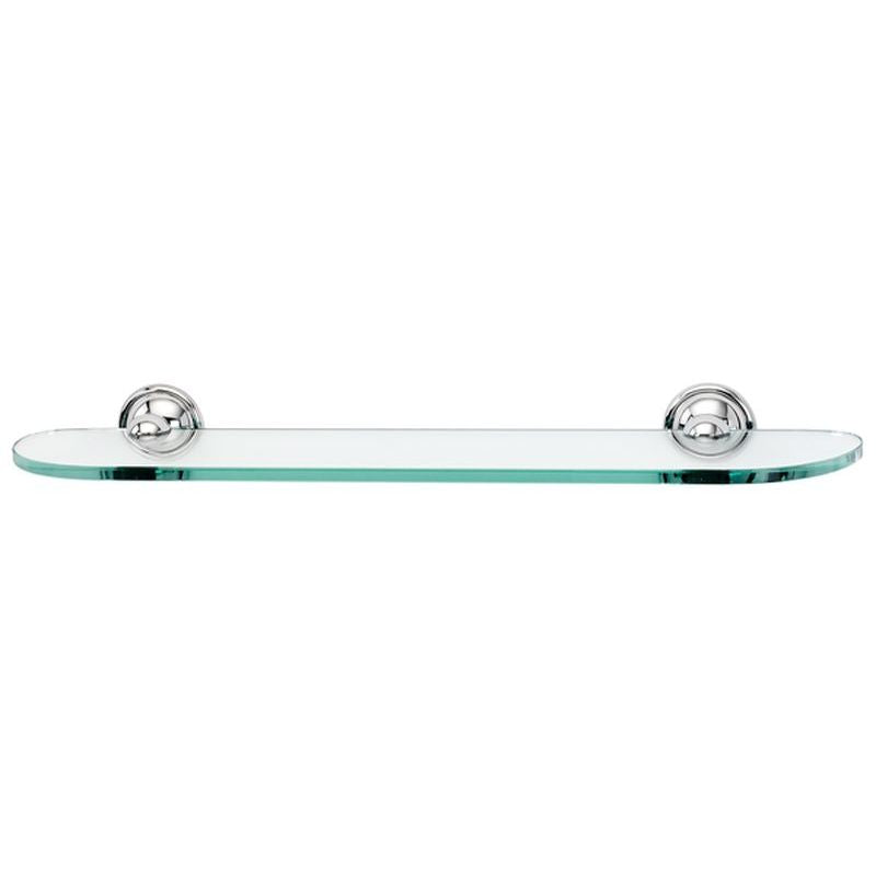 Yale 24" Glass Shelf w/Polished Chrome Brackets