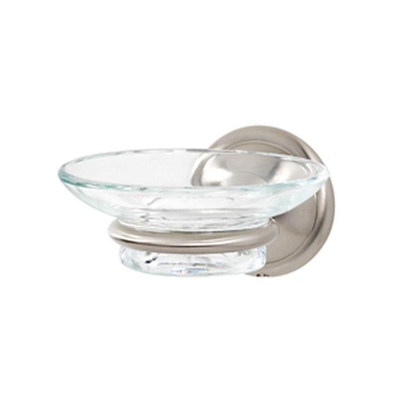 Yale Soap Dish w/Holder in Satin Nickel
