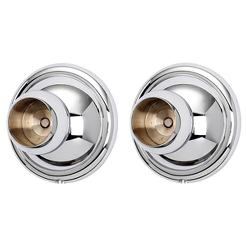 Yale Shower Rod Brackets in Polished Chrome