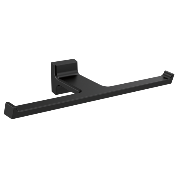 Pivotal Double Toilet Paper Holder in Matte Black