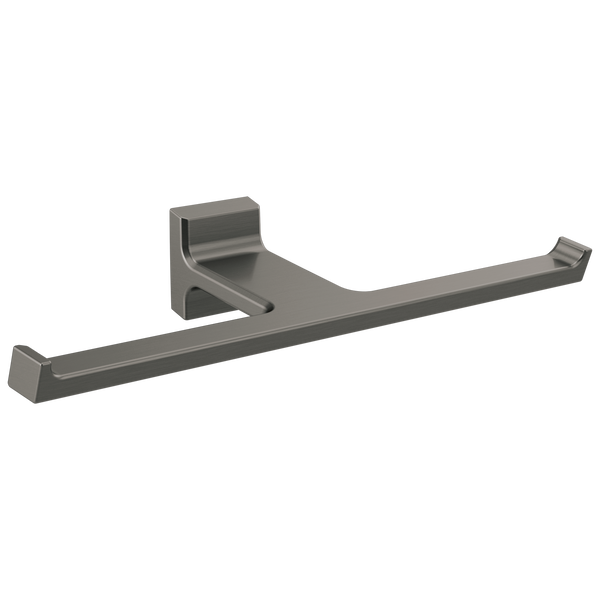 Pivotal Double Toilet Paper Holder in Black Stainless