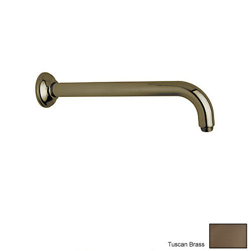 Shower Collection Wall Mount Shower Arm & Flange In Tuscan Brass
