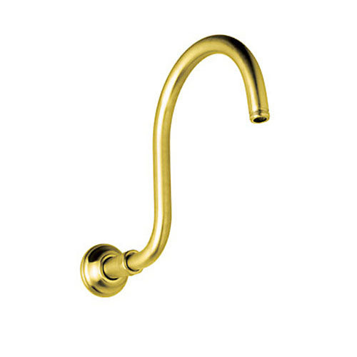 Shower Collection Wall Mount Shower Arm & Flange In Inca Brass