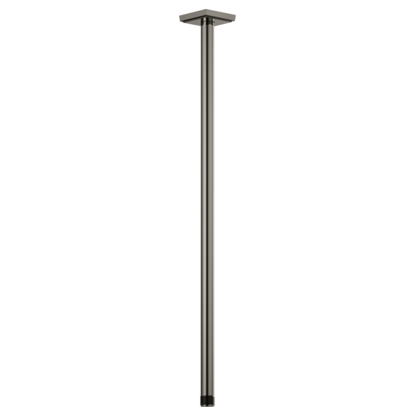 Essential 24" Ceiling Mount Shower Arm & Flange in Black Onyx