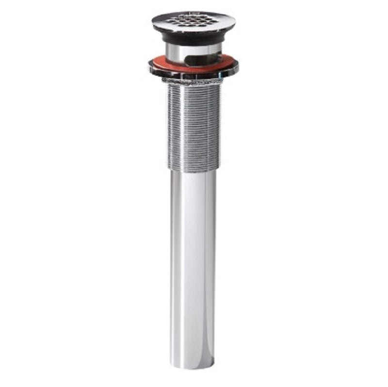 GRID DRAIN 1-1/4" POLISH CHRM 9295-CP - W/OVERFLOW