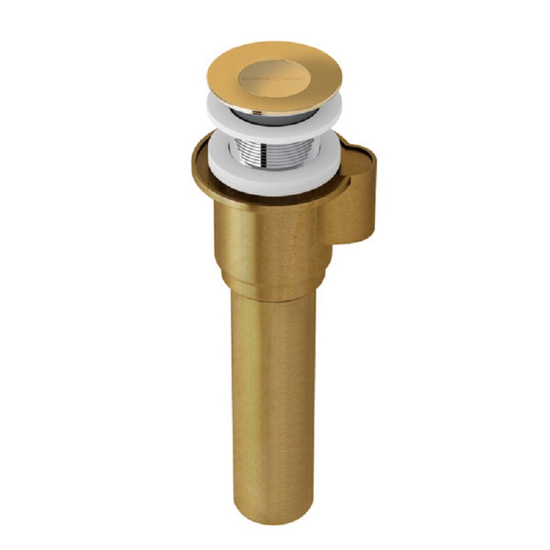 Victoria & Albert IntelliDrain Click Clack Drain in Unlacquered Brass