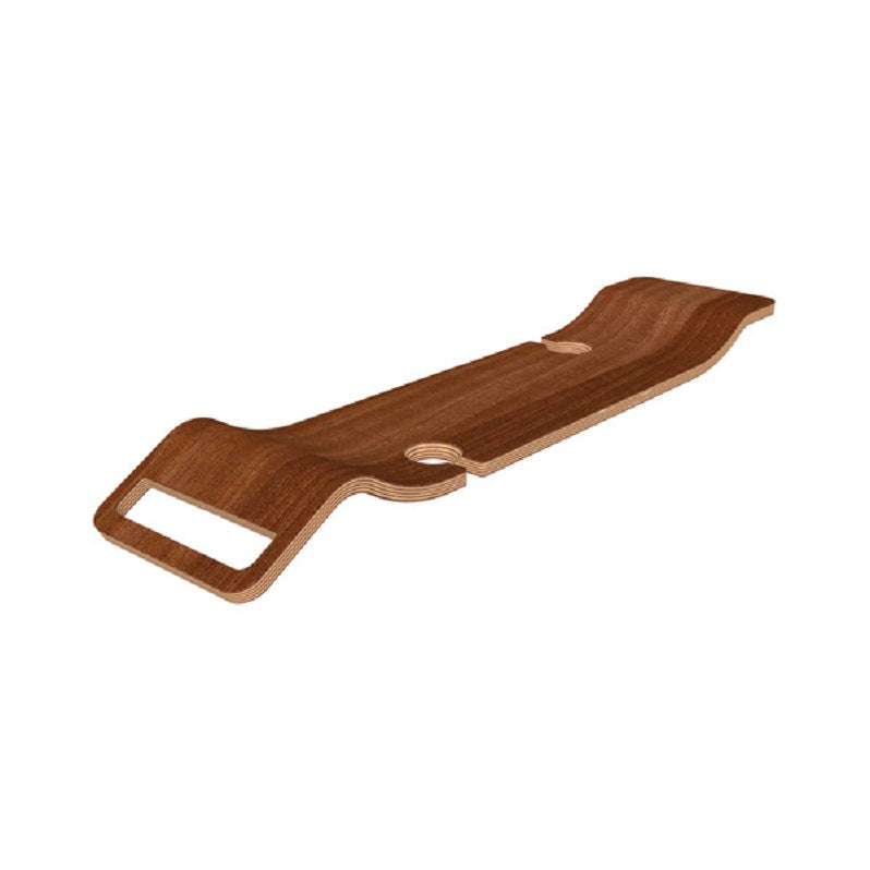 Tombolo 34-3/8" Bathtub Rack w/Wine Glass Holders in Walnut