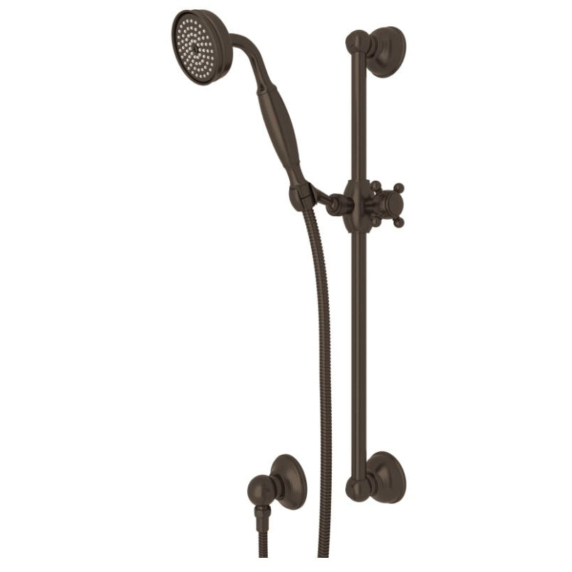 Spa Shower Handshower Set w/22" Slide Bar in Tuscan Brass