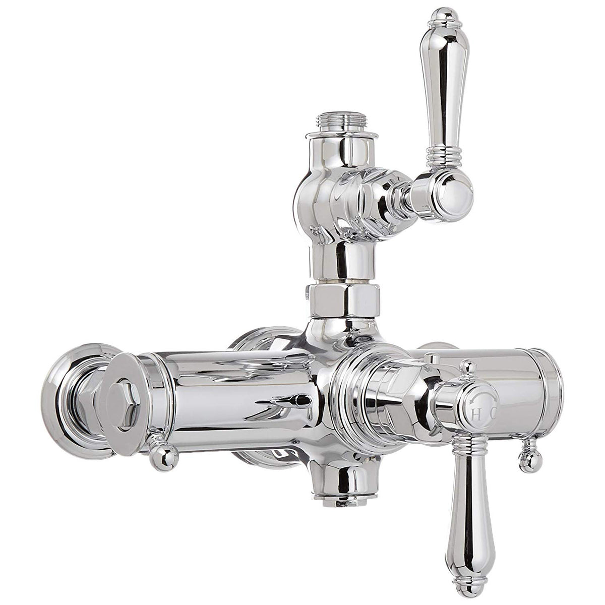 Italian Country Wall Mounted Thermostatic Valve In Polished Chrome
