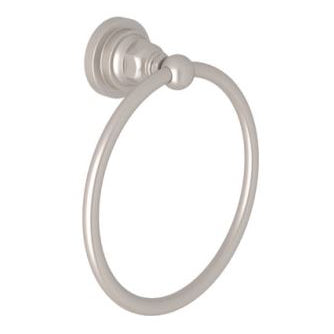 San Giovanni Towel Ring in Satin Nickel