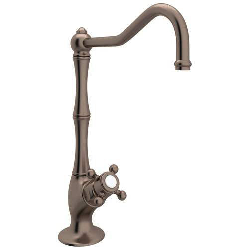 Column Spout Filter Faucet in Tuscan Bronze w/Mini Cross