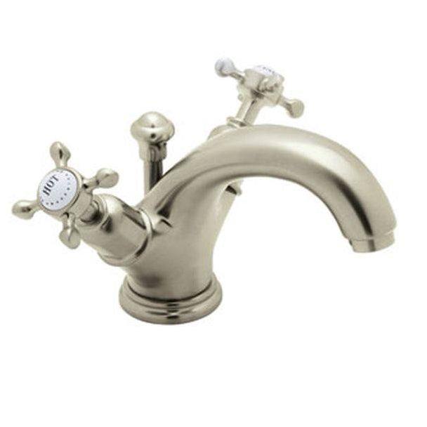 Edwardian Single Hole Lav Faucet in Satin Nickel