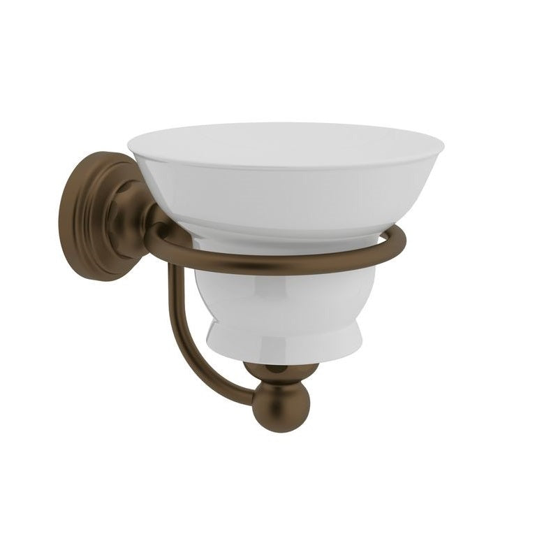 Perrin & Rowe Edwardian Soap Dish w/Holder in English Bronze