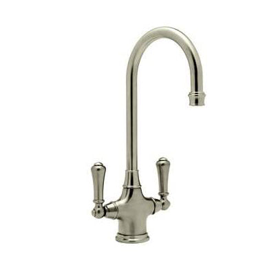 Georgian Era Single Hole Bar/Food Prep Faucet in Satin Nickel
