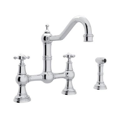 SINK FCT U.4755X-APC-2 PC BRIDGE CRSS HDLS W/SPRAY