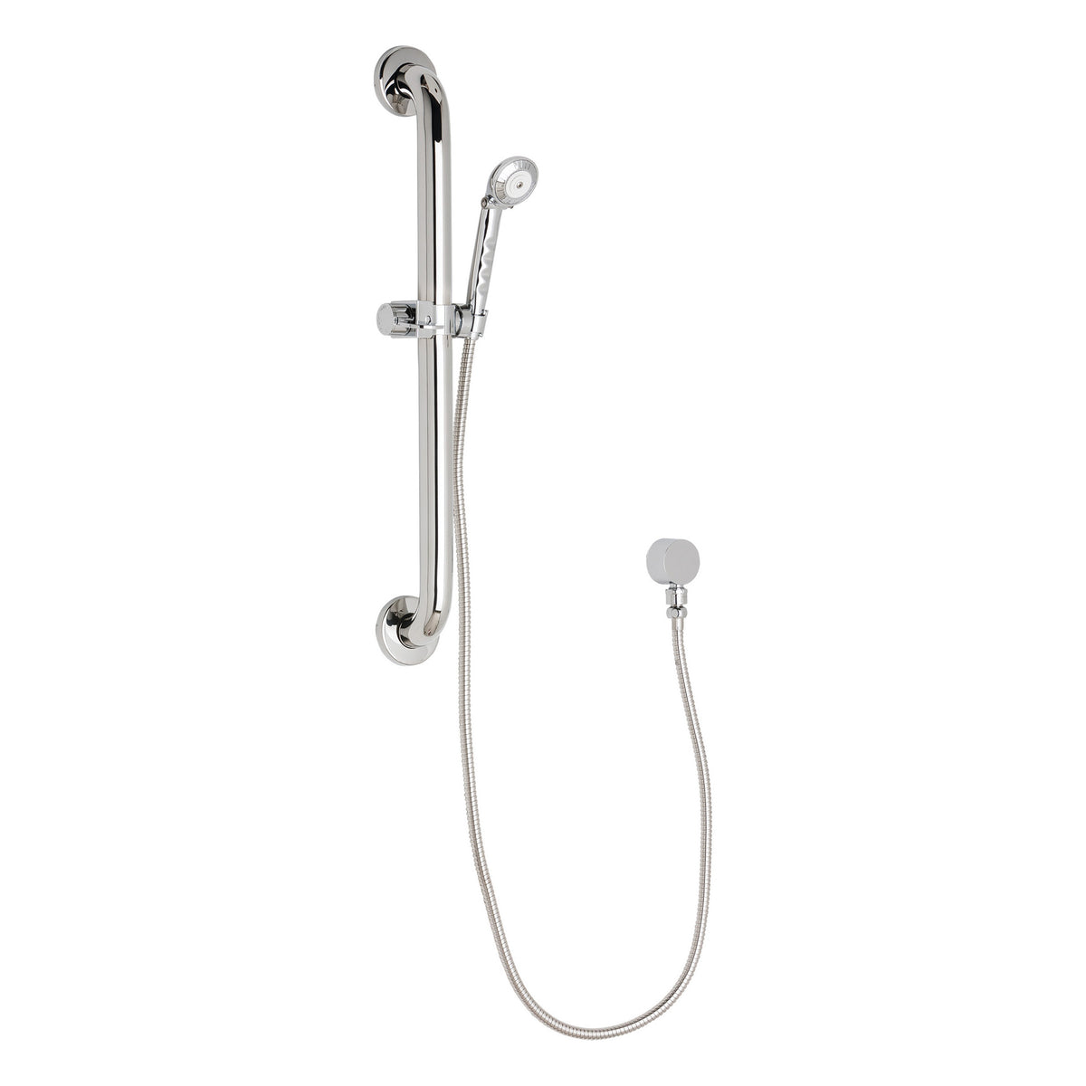 Handshower W/Slide/Grab Bar In Chrome