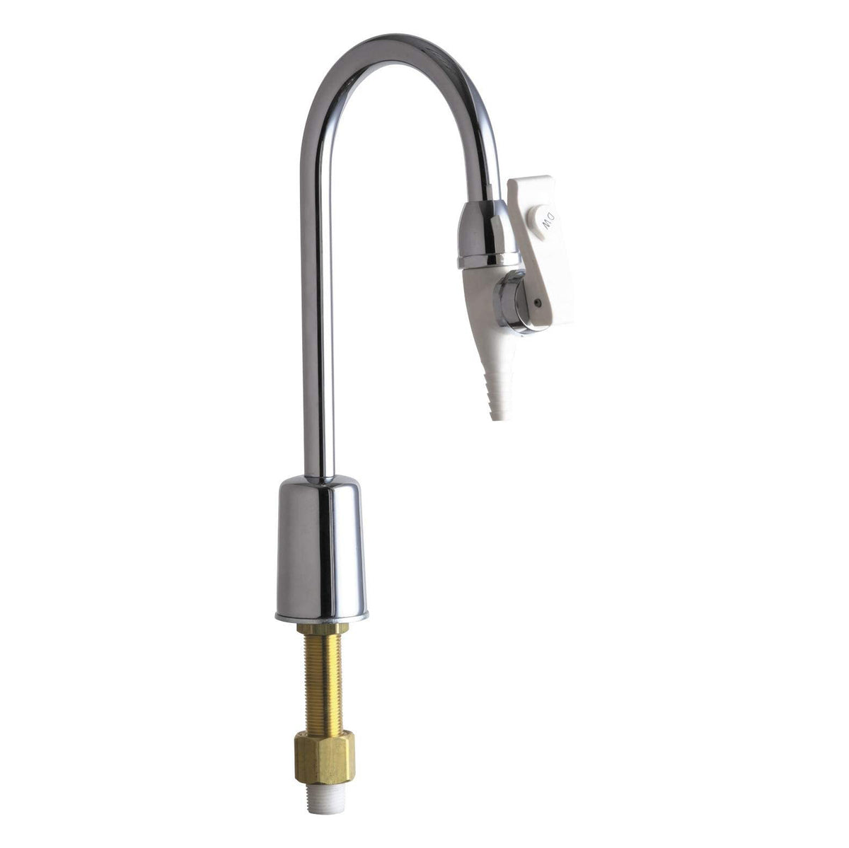 Deck-Mounted Tygon-Lined Fitting In Pol Chrome