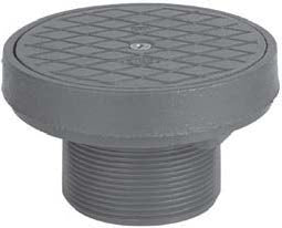 CLEANOUT 4 NICKEL-BRONZE ON-GRADE ADJUSTABLE 852-4LNR ROUND RING/COVER LESS ADAPTER